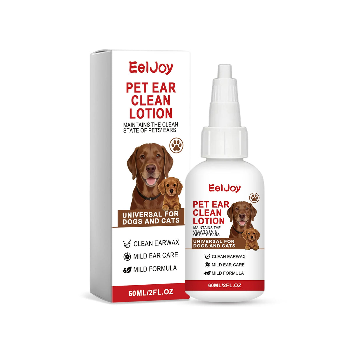 Gentle Pet Ear Cleaning Solution for Dogs, Cats & Rabbits