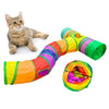 Foldable Cat Play Tunnel with S-Shaped Design