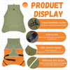 Waterproof Dog Raincoat with Reflective Strip and Adjustable Fit