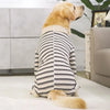 Striped Four-Leg Dog Pajama Jumpsuit