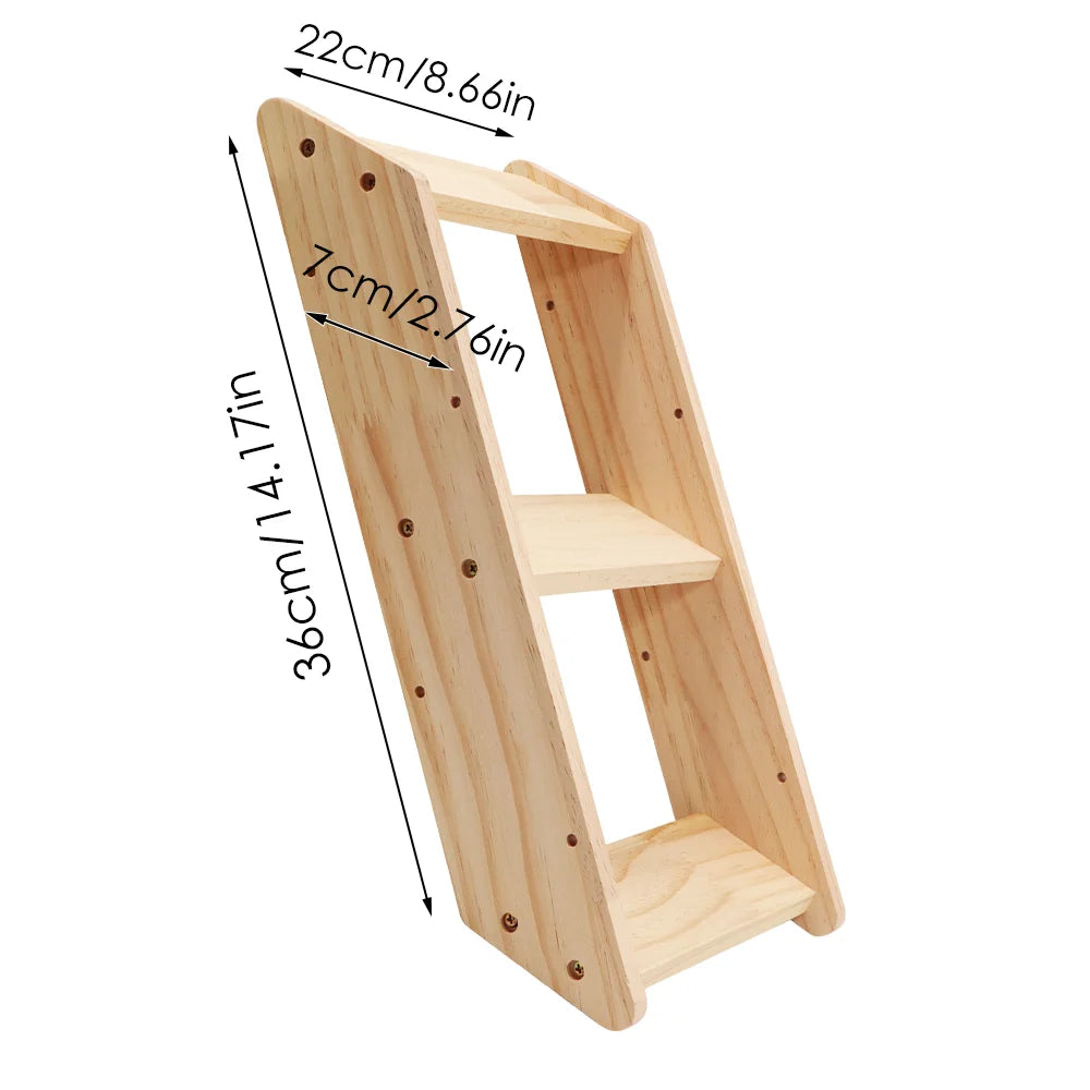 Wall-Mounted Cat Furniture Set with Hammock, Steps, and Moon Bed