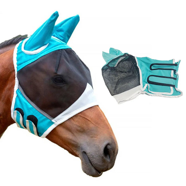 Masque anti-mouches respirant avec protection des oreilles et du nez
