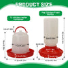 Automatic Poultry Feeder and Waterer Set