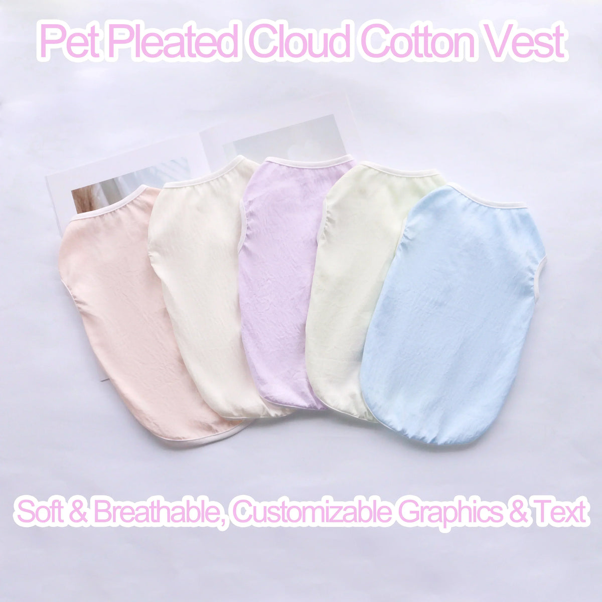 Breathable Fruit Print Pet Vest for Small Dogs and Cats