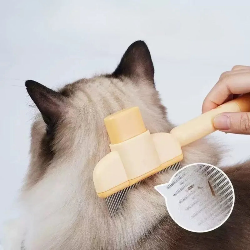 Peigne de toilettage en acier inoxydable pour animaux