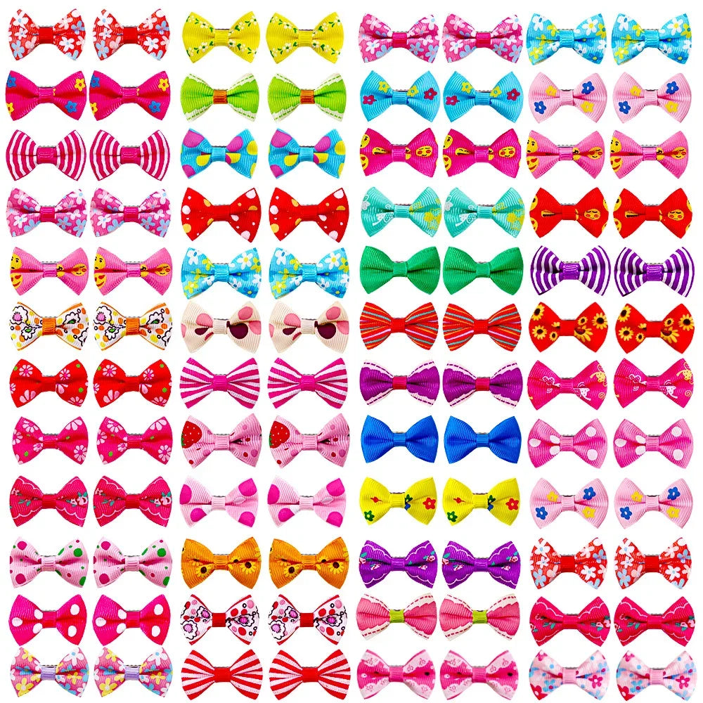 Pet Hair Bow Clips for Dogs and Cats
