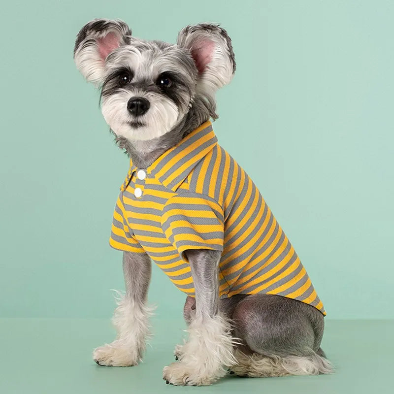 Classic Cotton Polo Shirt for Dogs and Cats