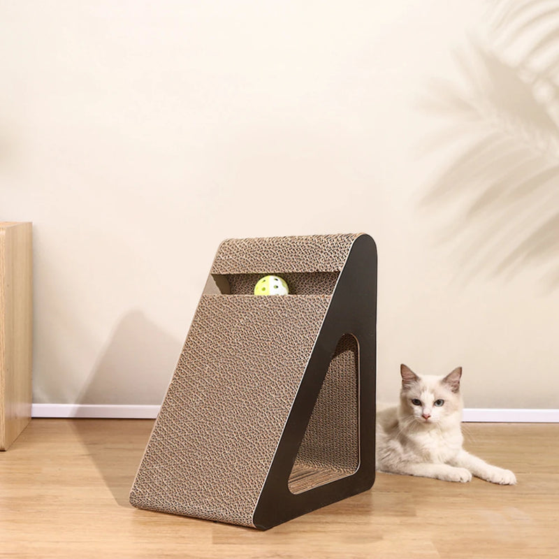 Griffoir interactif pour chat avec balle rotative