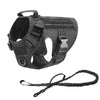 Tactical Dog Harness with MOLLE Pouches and Collar Set
