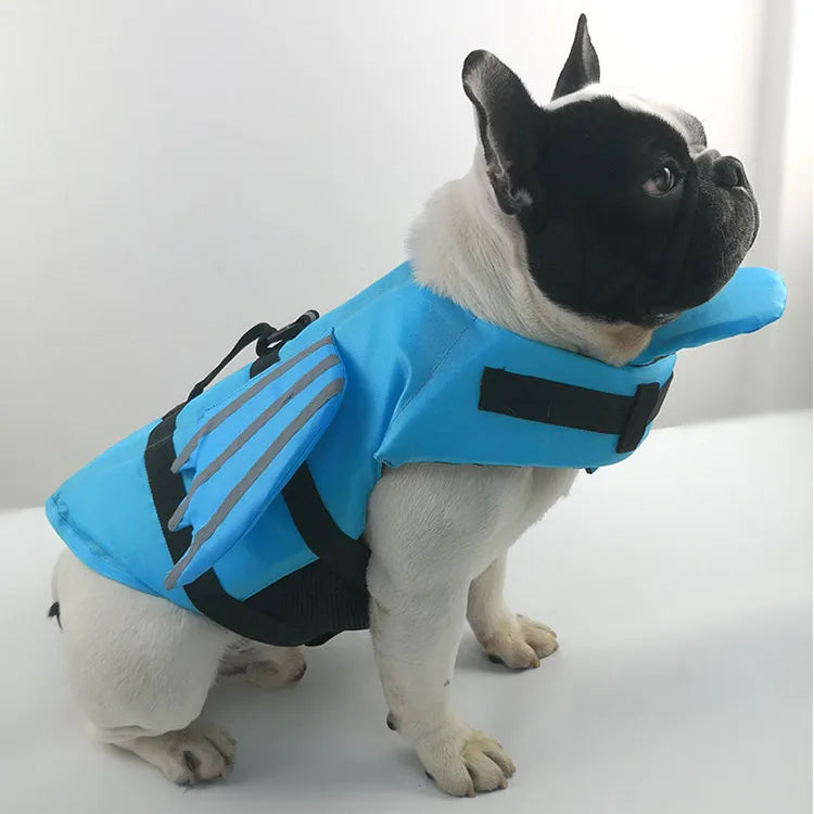 Adjustable Dog Life Jacket with Rescue Handle and High Buoyancy