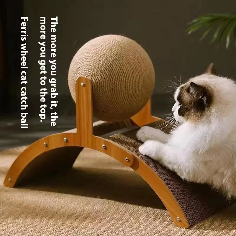 Ferris Wheel Cat Scratcher with Sisal Ball