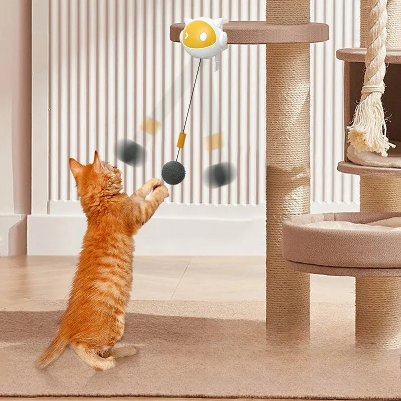 Interactive Automatic Lifting Cat Toy Ball for Active Play