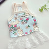 Vestido Floral de Encaje para Mascotas