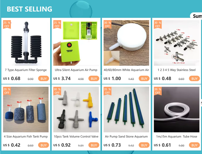 10 Pack 5mm Aquarium Suction Cups for Air Line Tubes