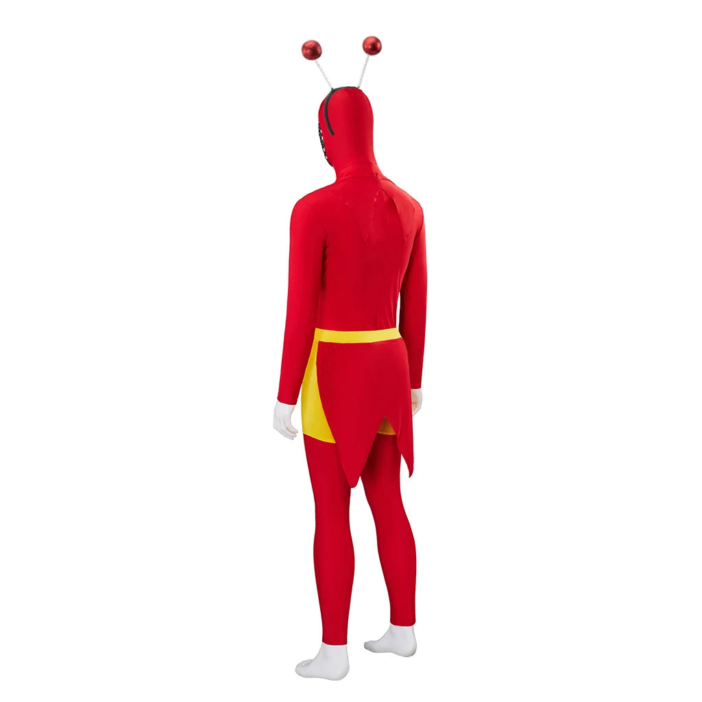 El Chapulín Colorado Cosplay Jumpsuit with Antennae