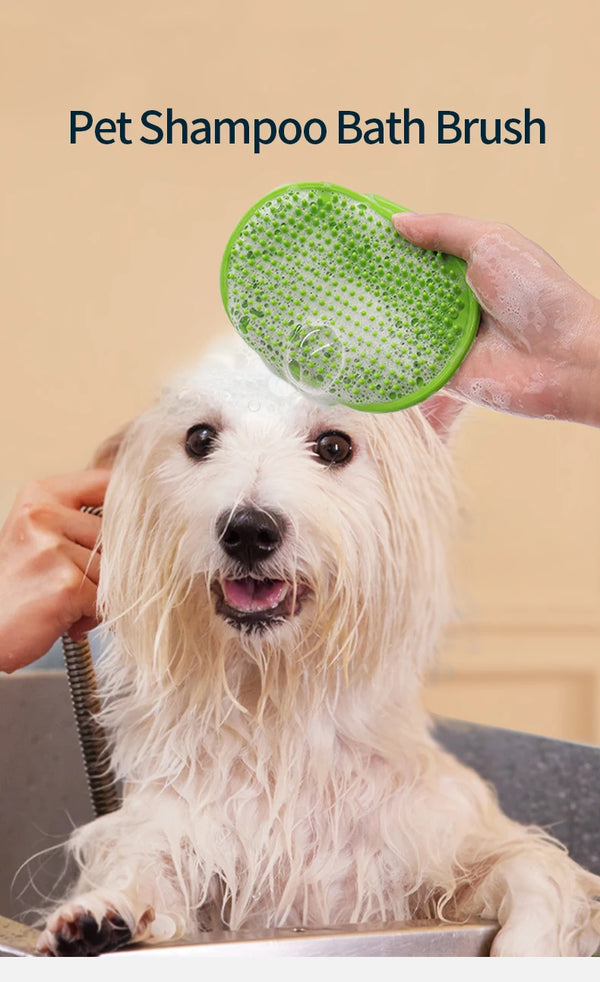 Gant de toilettage en caoutchouc souple pour chiens et chats