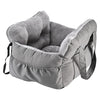 Dog Car Seat with Safety Belt – Non-Slip, Washable Travel Bed for Small Dogs