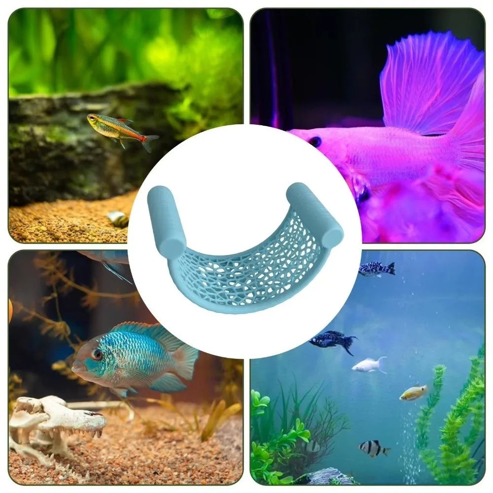 Floating Betta Fish Hammock with Resting Platform for Low-Flow Aquariums