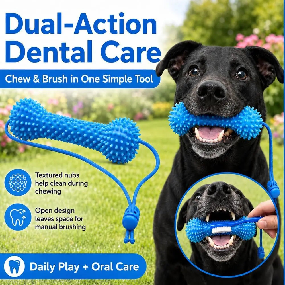 Dual-Action Canine Dental Prop for Dogs