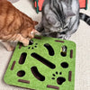 Labyrinthe Puzzle en Feutre Interactif pour Chat avec Clochette