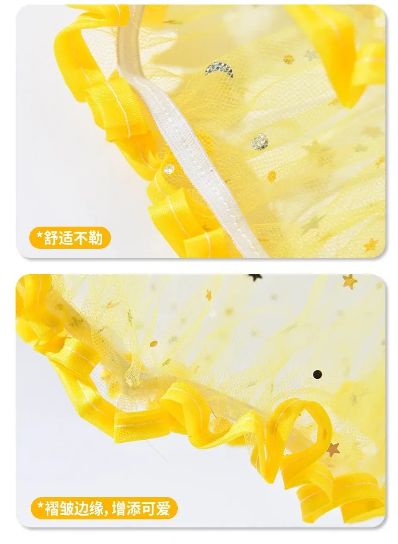 Breathable Star Tulle Dog Muzzle Cover for Outdoor Walks