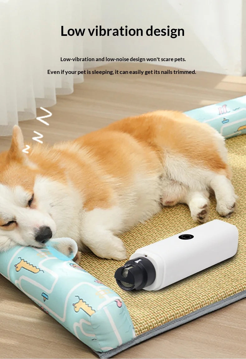 Quiet Electric Pet Nail Grinder for Dogs and Cats