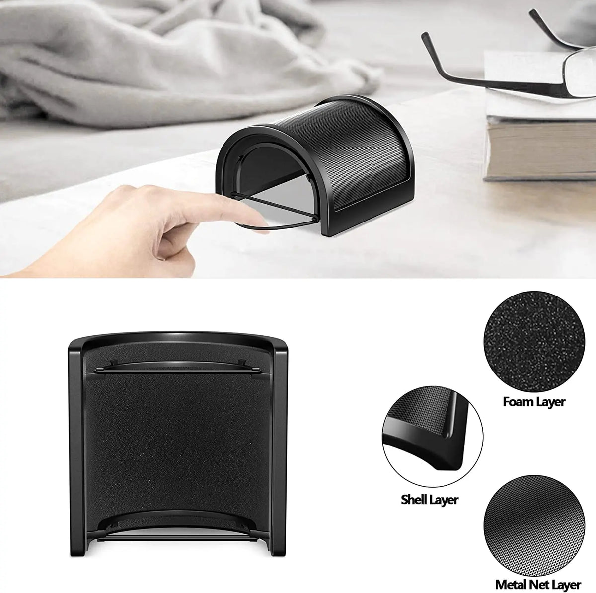 Universal Microphone Pop Filter with Triple-Layer Metal Windscreen