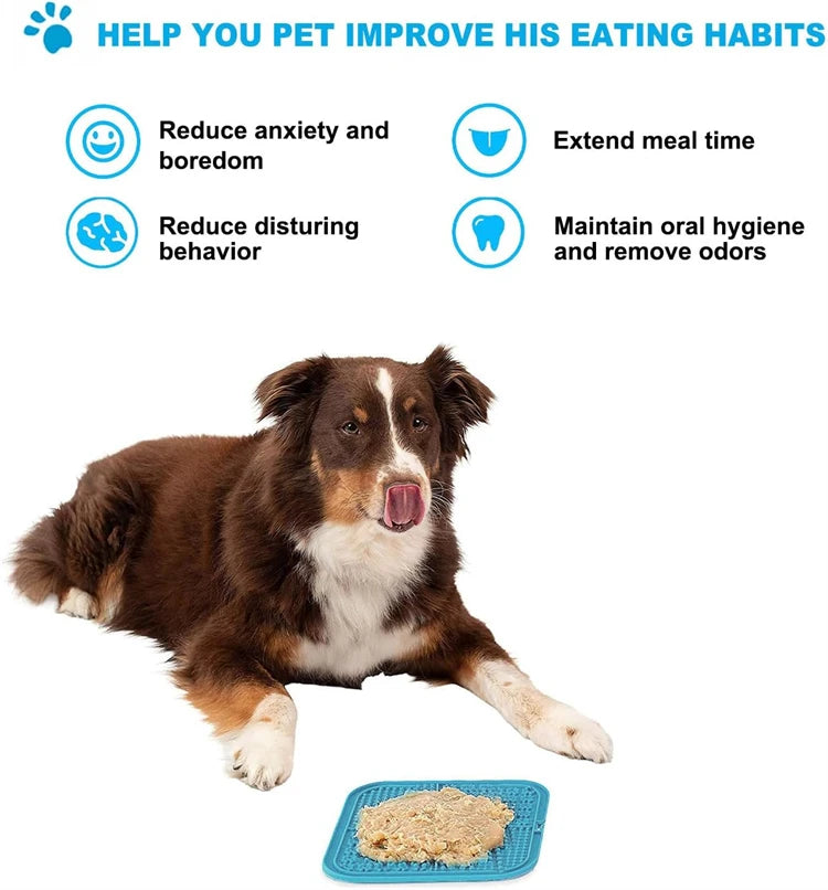 Silicone Lick Mat for Dogs and Cats – Anxiety Relief & Slow Feeding
