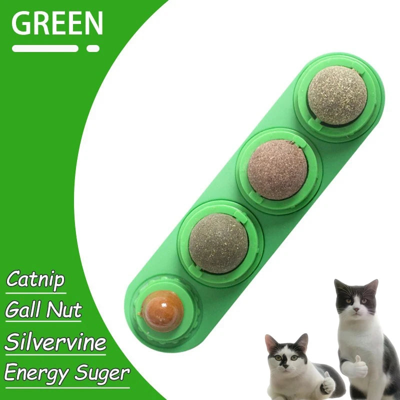 Edible Catnip Wall Balls for Dental Care and Play
