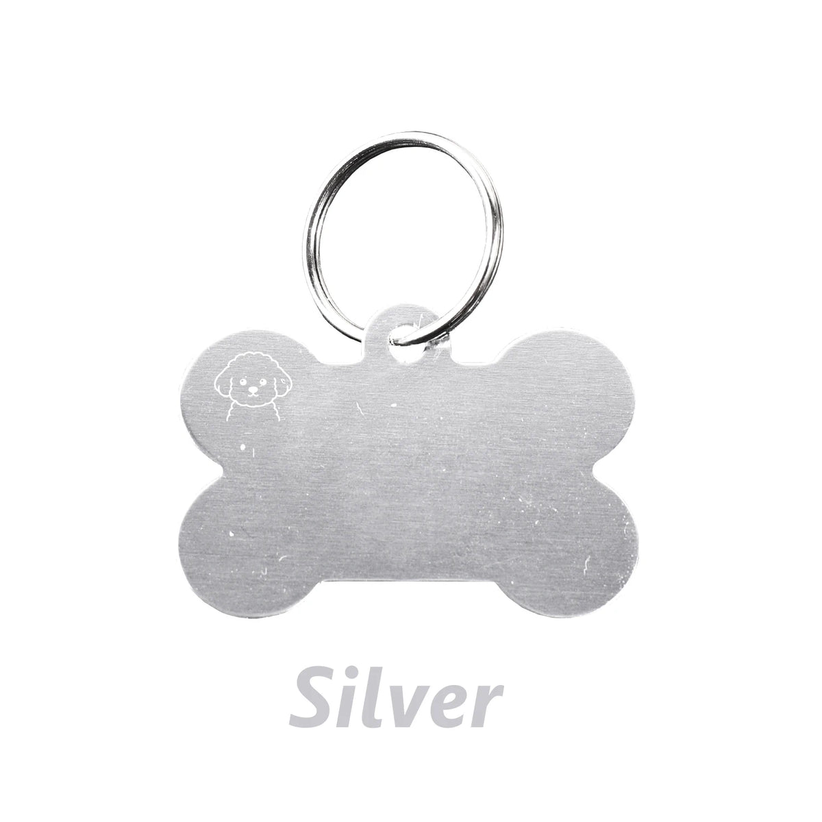 Personalized Bone-Shaped Dog Tag with Custom Engraving