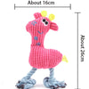 Plush Squeaky Donkey Dog Toy for Teething and Interactive Play