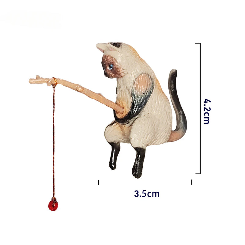 Décoration Aquarium Chat Pêcheur
