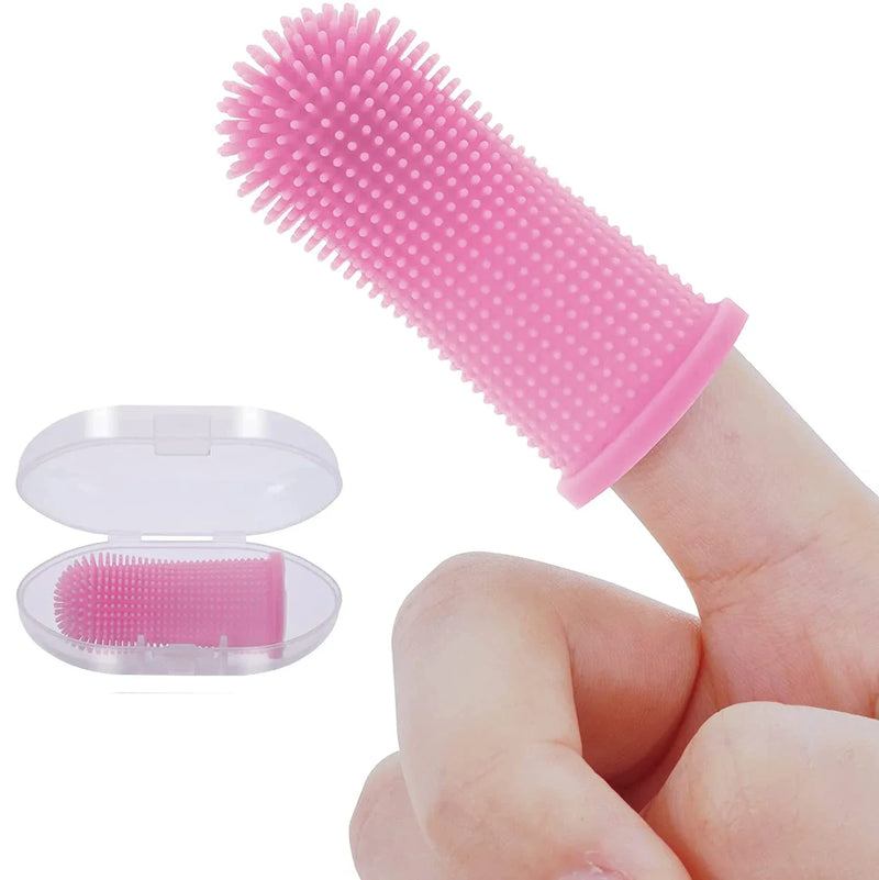 Brosse à dents pour doigts en silicone doux