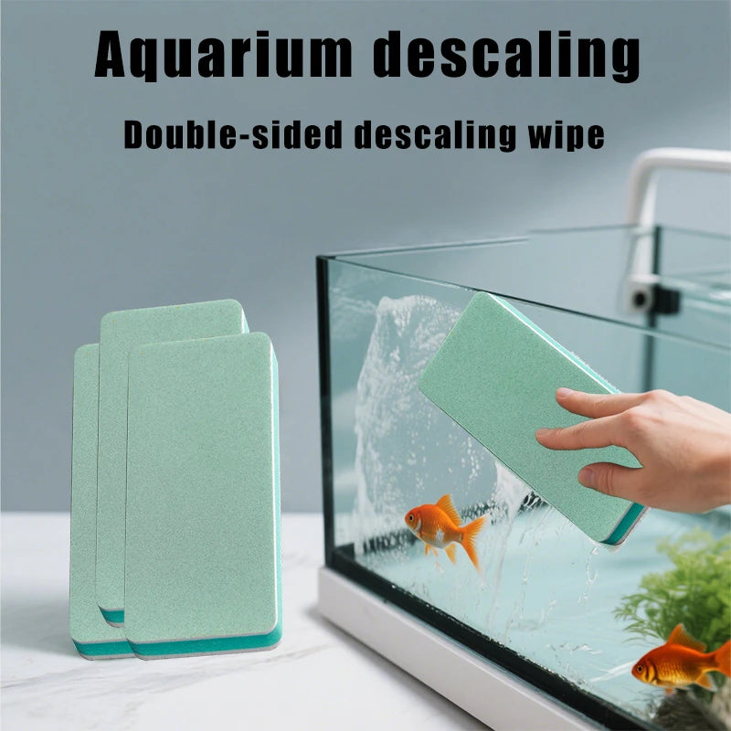 Fish Tank Glass Cleaning Brush with Polishing Pad
