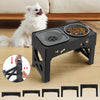 Adjustable Raised Dog Bowl Stand with Anti-Slip Feet