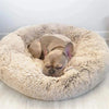 Lit Donut en Peluche Confortable pour Chat