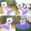 Vestido de Princesa Floral para Perro