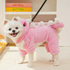 Cozy Fleece Dog Hoodie with Playful Animal Design