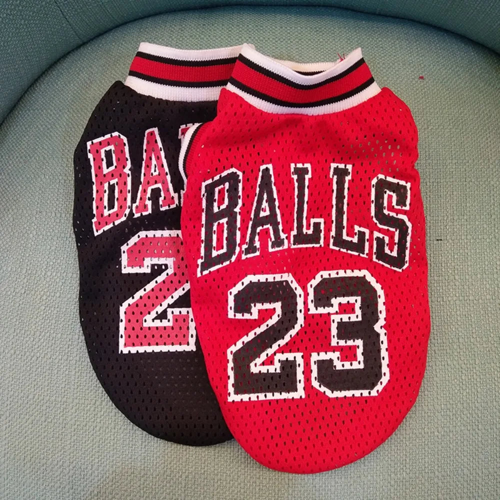 Breathable Mesh Basketball Jersey for Dogs