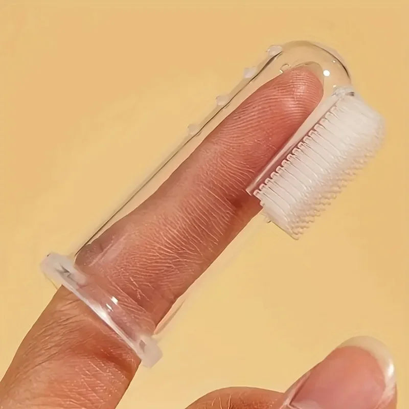 Silicone Finger Toothbrushes for Dogs and Cats - 5 Pack