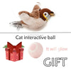 Rechargeable Chirping Bird Cat Toy with Catnip