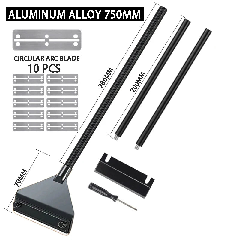 Racleur de verre d'aquarium extensible