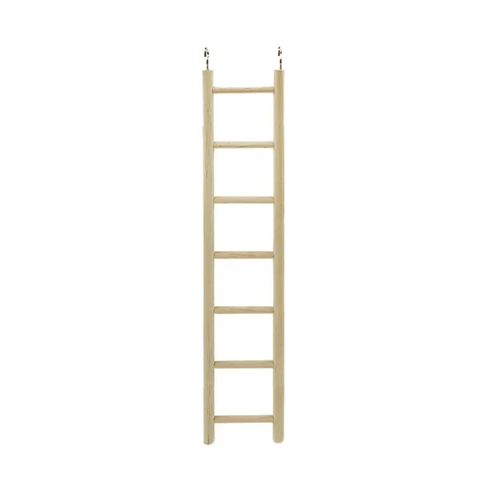 Wooden Bird Ladder with Swing and Perch for Parrots