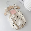 Polka Dot Summer Dog Dress with Suspender Straps