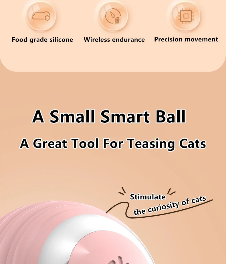Intelligenter interaktiver Rollball für Katzen