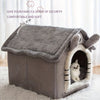 Lit Grotte Pliable pour Animaux avec Housse Lavable
