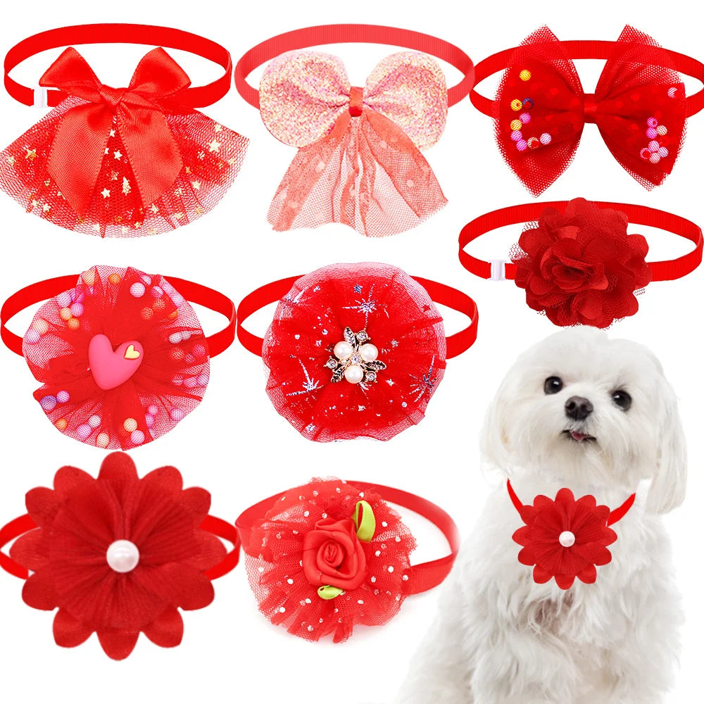 Lace Bow Tie Collar Accessory for Small Dogs and Cats