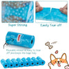 Disposable Dog Waste Bags with Bone-Shaped Dispenser and Leash Clip