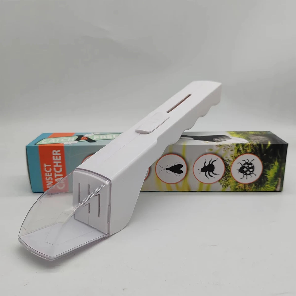 Portable Handheld Bug Catcher with Gentle Release Mechanism