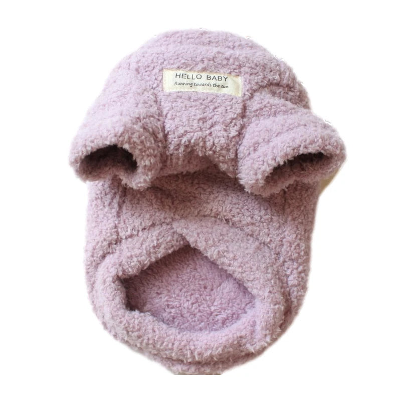 Plush Winter Dog Sweater for Small and Medium Breeds